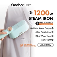 Gaabor Travel Portable Electric Steam Iron 1200W Wet & Dry Iron Steamer Garment HM-M01A