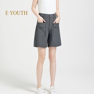 Eyouth 20172 Women High-Waist Urban Cargo Shorts