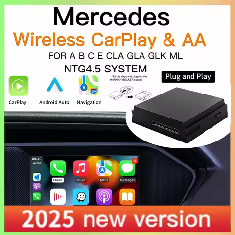 Wireless Carplay Suitable For Mercedes Benz A B C E CLA GLA GLK ML Sprinter NTG4.5 Becker Module And
