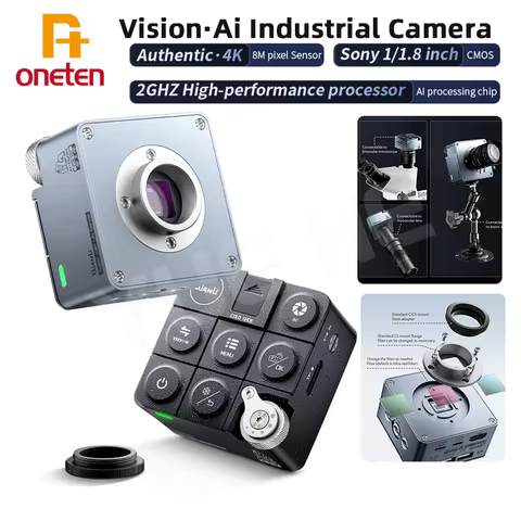Qianli Gorilla 6558 Industrial Camera Supports 0.35x/0.4X/0.5X CTV Adapters 4K CMOS Sensor for Mothe