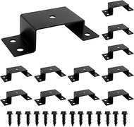 SALUINOKI 8Pack Steel Trailer Stake Pockets for 2x4 Wood, Utility Trailer Pocket Stakes Heavy Duty B