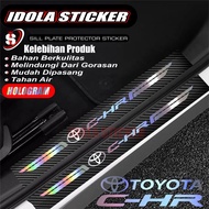 NEW 9 Pcs 3D Carbon Car Stickers C-HR STICKER Car Door Protector