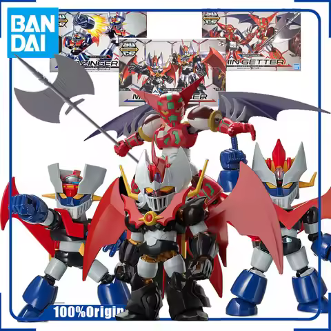 Bandai SD GUNDAM GREATMA ZINGER SHIN GETTER MAZINGER Z Anime Action Figures Model PVC Collectible Mo