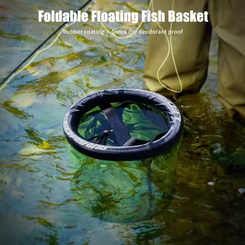 25/35CM Circular Buoyant Fish Basket Floating Live Bait Container Shrimp Keeper Fishing Gear Tackle 