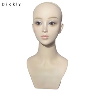 [Dickly] Female Mannequin Head Seamless Female Mannequin Bust Matte Finish Realistic