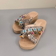 Bohemian Handmade Platform Slippers