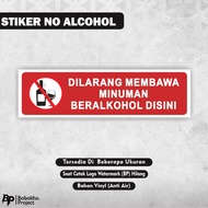 Sticker Prohibited from Bringing alcohol Drinks / Sticker Prohibited from Bringing alcohol Drinks / 