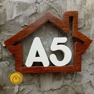 KAYU Outdoor House Numbers Embossed Letters Wooden Letters Wooden House Numbers Wooden Numbers Woode