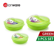 Elianware Tray Serving Dining Food Set With Cover (1/3 Pcs)