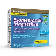 Good Sense Esomeprazole Magnesium Delayed-Release Capsules 20 mg, Acid Reducer, Cool Mint, 28 Count