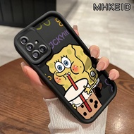 Casing Hp Samsung Galaxy A51 M40s Case ponsel pola SpongeBob Kartun lengkap Anti Drop warna hitam da