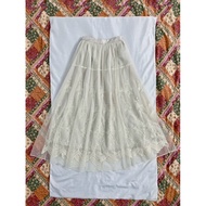 [2hand] Axes femme mesh lace skirt