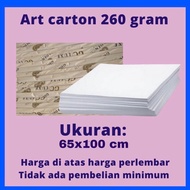 Kertas Art Carton 260 Gsm ukuran plano isi (10 lembar)