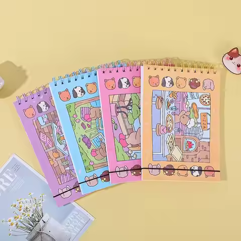 1Pcs BOBBIE GOODS Relaxing Coloring Book Features Cute Girls Cartoon Coloring Book Allows You To Rel