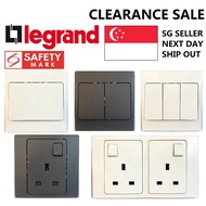 Legrand Mallia Switch and Socket, Safety Mark Approved