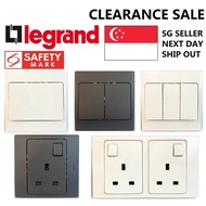Legrand Mallia Switch and Socket, Safety Mark Approved