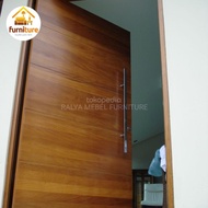 Pintu termasuk kusen bahan premium super kayu jati asli perhutani 