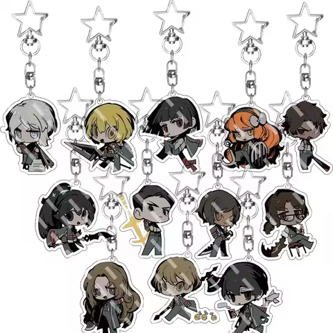 Anime Cartoon Q Version Limbus CompanyFaust Sinclair Ishmael Gregor Yi Sang Acrylic Keychain Periphe