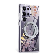 apbs Samsung S26/S25/S24/A56軍規360旋轉磁吸立架手機殼-若歌詩