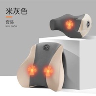 汽車U型加熱按摩頭枕|不歪脖枕車用品側靠旅行睡眠U型記憶棉護頸枕（平行進口）