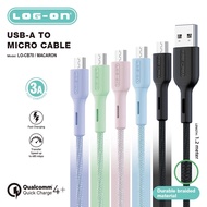 DATA CABLE LOG ON MACARON QUALCOMM 4+ 3A MICRO 1.2M LO-CB70 FAST CHARGING / Log On