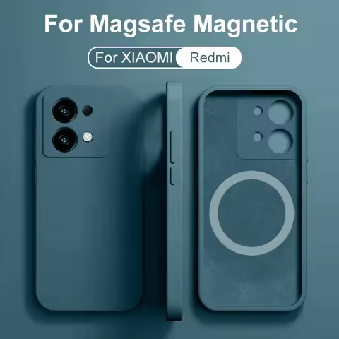 For Magsafe Magnetic Silicone Case For Xiaomi Mi 14 13 12 13T 12T Ultra Redmi Note13 12 11 10 Pro Pl