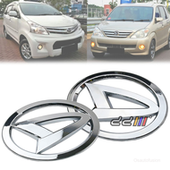 [TAWARAN] [BARU] Chrome Daihatsu Logo Emblem Badge For Toyota Avanza 2003-2014 F600 F650 Toyota Rush 2006-2016 F700