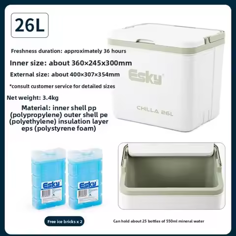 Esky Portable Outdoor Insulated Cooler Box Camping Picnic Seafood Takeout Car Camping Cooler Box Pic