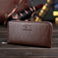 QUANAML Handbag Men's Korean Soft Leather Texture Wallet Men's Business Casual Single Zipper Men's Handbag