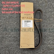Mk6 Fan Belt Volkswagen Audi AC Generator Belt Volkswagen Fan Belt 6PK1117 06J260849E 06J260849D/for