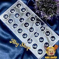 Bonbon chocolate plastic mold, 24-cell hemispherical chocolate plastic mold