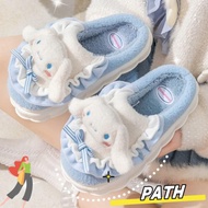 PA-HOME Sanrio Plush Slippers - Hello Kitty, Cinnamoroll, Kuromi | Comfortable Home Shoes for Women 
