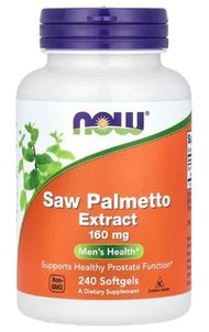 美國 Now Foods 防脫髮 濃縮 Saw Palmetto Extract 鋸棕櫚 160mg 240粒 前列腺保健 雄性禿 防禿頭 防稀疏 抑制DHT 美國制造