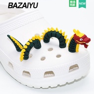 Phụ Kiện Giày Crocs 3D Dragon Fish Eye Clogs Phụ Kiện Trang Trí Giày Cross/Crocs Mùa Xuân 2024 Thươn