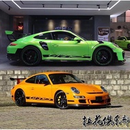 New Porsche GT3 RS GT2RS Car Sticker Garland Boxster 911 Body Side Skirt Color Strip Sticker