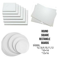 Cake Board -White Plain (Round/Square/Rectangle)thicknes 2.5mm to 3mm