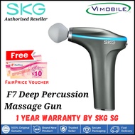 SKG F7 Deep Percussion Massage Gun (Free $15 NTUC Voucher) | 1 year warranty by SKG SG