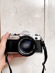 <零件機> Canon AE-1 菲林相機連 FD 50mm f/1.4 鏡頭