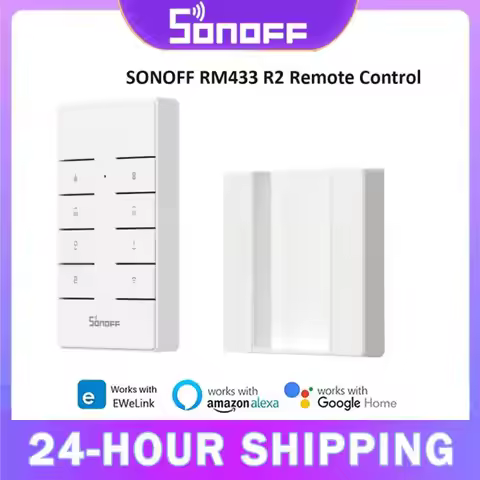 SONOFF RM433 R2 433MHz RF Remote Controller 8 Button Remote Control Paired With SONOFF TX Wall Switc