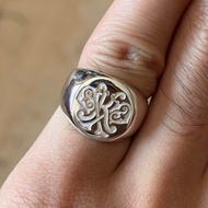 Marbella.bkk แหวนนิ้วก้อย เกลี้ยง เรียบ เงินแท้  รุ่น Signet Ring