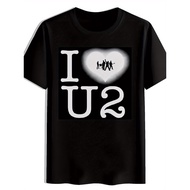 U2 Heart Graphic T-Shirt For Men - Cool Print, Casual Summer Tee Everyday Tshirt Durable Casualwear,
