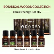 New Year Gift 2026 | Luxury Wood Essential Oil Set - Sandalwood • Cedar • Teak | Vegan Safe & Forest
