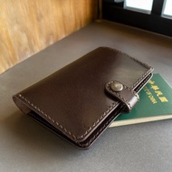 【質感手作】Tuscan 莊園 皮革護照套/植鞣革/ -黑巧克 /布朗尼