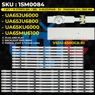 Backlight TV Samsung 65 Inch UA65JU6000 UA65JU6800 UA65KU6000 UA65MU6100 V5DU-650DCA-R1 BN96-39667A