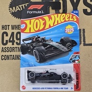 HOT WHEELS MAINLINE FERRARI F1 PETRONAS  MERCEDES mix case