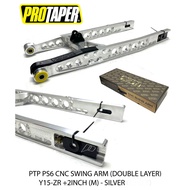 Y15ZR PROTAPER PS-6 FULL CNC SWING ARM + 2 INCHES SILVER