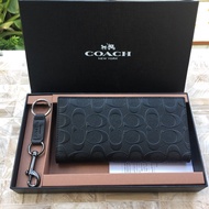 กระเป๋าสตางค์ผู้ชายกระเป๋าสตางค์ยาวลายนูนสวยงาม Dompet Koin กระเป๋าสตางค์แบบพับได้75365