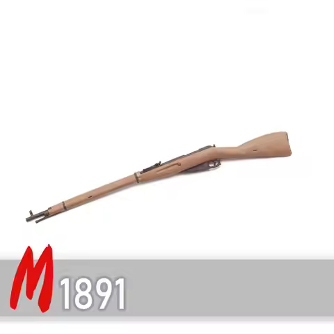 1/12th Mosin-Nagant Rifle Standard Edition General Military Prop Model for 6"