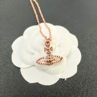 Saturn Necklace Retro Punk Style Extinct Texture