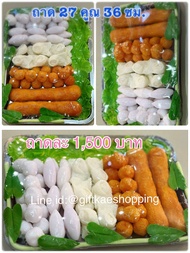 โมเดลอาหารปลอม ถาดเย็นตาโฟ ถาดเล็ก 27คูณ 36ซม. มีให้เลือก2 แบบ( โชว์แล้วขายดี สินค้าไม่เน่าไม่เสีย)